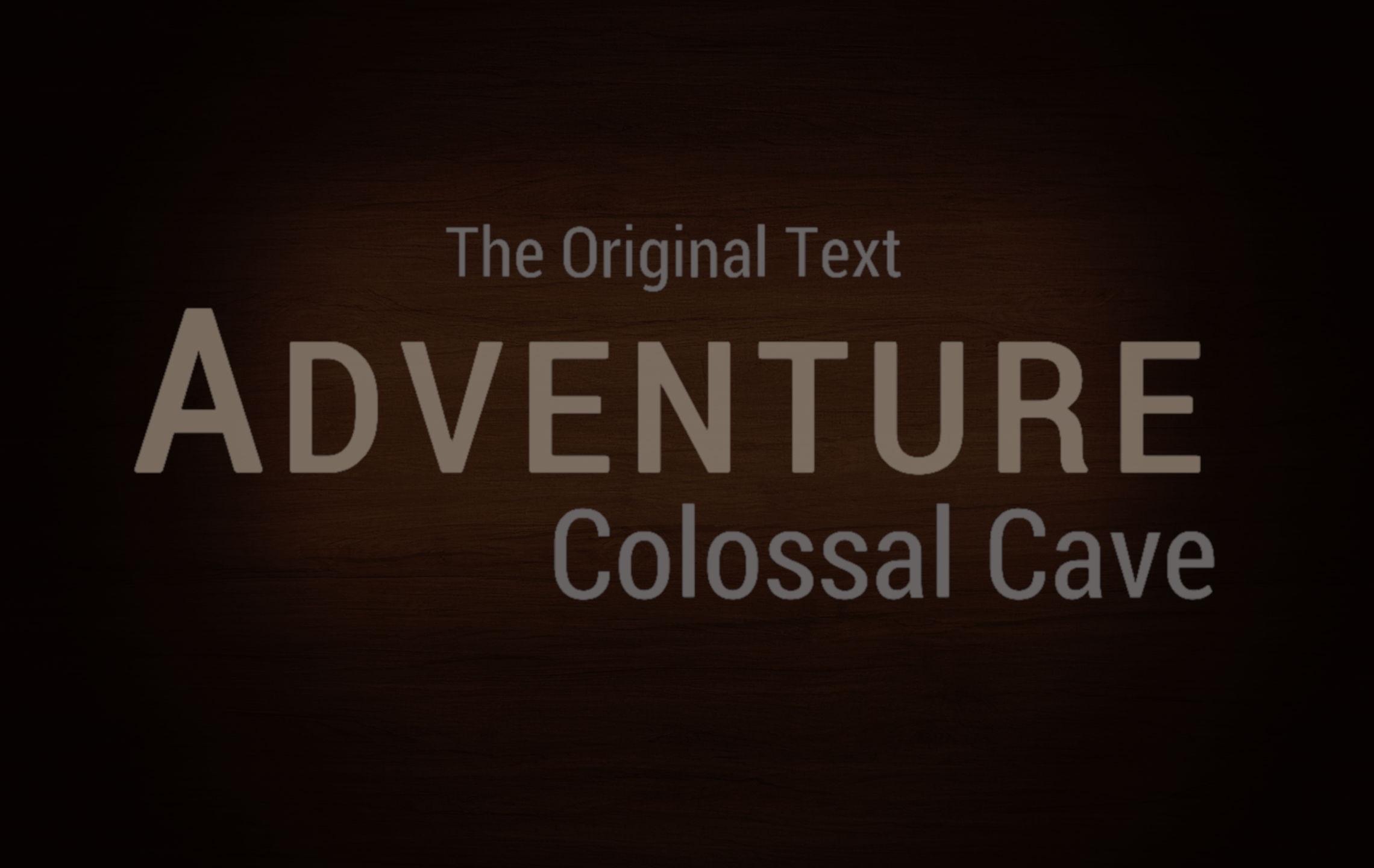Adventure - Colossal Cave Game Logo